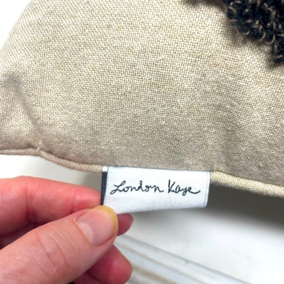 London Kaye Christmas Embroidered Dog Pillows – Set of 2 – 17"x17" - Picture 2 of 4